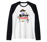 Gabby's Dollhouse Kitty Pirates Adventure Raglan Baseball Tee