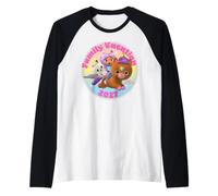 Gabby's Dollhouse Magical Family Vacation 2027 Raglan Baseball Tee