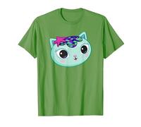 Gabby's Dollhouse Mercat Big Face T-Shirt, Men, Grass Green, Medium