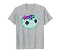 Gabby's Dollhouse Mercat Big Face T-Shirt, Men, Heather Grey, 5X-Large