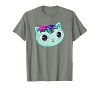 Gabby's Dollhouse Mercat Big Face T-Shirt, Men, Olive Heather, 3X-Large