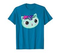 Gabby's Dollhouse Mercat Big Face T-Shirt, Men, Sapphire Blue, 3X-Large