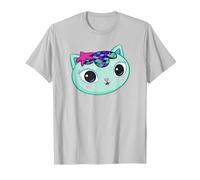 Gabby's Dollhouse Mercat Big Face T-Shirt, Men, Silver Grey, Medium