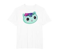 Gabby's Dollhouse Mercat Big Face T-Shirt, Men's Big and Tall, White, 3X Tall