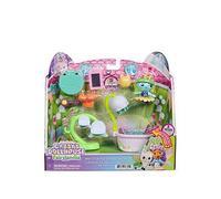 DreamWorks Gabby's Dollhouse Fairylandia MerCat's Fairy Bathroom 12-Piece Set with Moving Bubbles and Spinning Chair, Pretend Play Toys and Doll House Accessories for Kids, Ages 3+