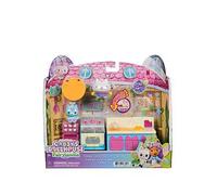 DreamWorks Gabby's Dollhouse Fairylandia Cakey Cat's Fairy Kitchen 10-Piece Set with Pop-Up Art and Play Kitchen Accessories, Pretend Play Toys Set for Kids, Ages 3+