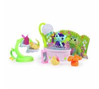 DreamWorks Gabby's Dollhouse Fairylandia MerCat's Fairy Bathroom 12-Piece Set with Moving Bubbles and Spinning Chair, Pretend Play Toys and Doll House Accessories for Kids, Ages 3+