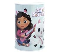 Gabby's dollhouse Money Box Piggy Bank, Metal, Break to Open
