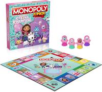 Winning Moves Gabby's Dollhouse Monopoly Junior Board Game, Buy Panda Paws, Kirry Fairy, Baby Box, DJ Catnip and trade your way to success, great gift for ages 6 plus