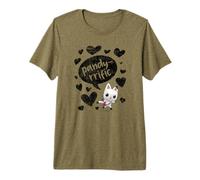 Gabby's Dollhouse Pandy Paws Pandy-Rrific Black Hearts Premium T-Shirt