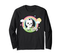Gabby's Dollhouse Pandy Paws Rainbow Celebration Long Sleeve T-Shirt