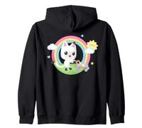 Gabby's Dollhouse Pandy Paws Rainbow Celebration Zip Hoodie