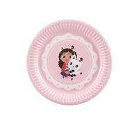Gabby's Dollhouse Paper Plates, Colour Mix, 18 cm (Pack of 6)