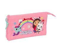 GABBY'S DOLLHOUSE Pencil Case for Kids, Ideal for School Age, Comfortable and Versatile, Quality and Resilience, 22 x 3 x 12 cm