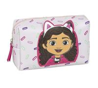 Gabby's Dollhouse Pencil Case | Makeup Pouch and Accessories for Girls | Solid Zip | Lightweight and Practical for Gabby House Fans