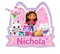 Gabby's Dollhouse Personalised Cake Topper, Custom Name