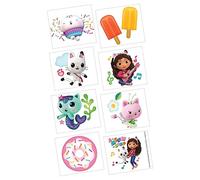 Gabby's Dollhouse Plastic Tattoos - 2" x 1.75" | Assorted Design | Pack of 8