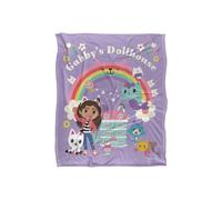 Gabby's Dollhouse - Rainbow Cats Group 152 X 127 cm Silky Touch Super Soft Throw Blanket Gabby's Dollhouse White One Size