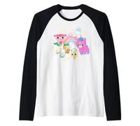 Gabby's Dollhouse Rainbow Celebration Friends Raglan Baseball Tee