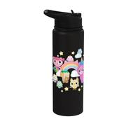 Gabby's Dollhouse Rainbow Celebration Friends Stainless Steel Insulated Water Bottle