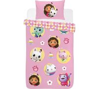 Gabby's Dollhouse Reversible Gabby & Friends Duvet Set | Size: Single Gabby's Dollhouse Multicolor Single