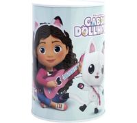 Gabby's dollhouse Sterling Metal Money Box - Unbreakable Piggy Bank for Kids & Adults - Coin & Cash Saving Tin for Birthday, Christmas & Holiday Funds Size-15cm