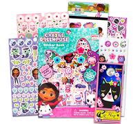 Gabby's Dollhouse Sticker Book for Girls - Bundle with 300+ Gabby's Dollhouse Puffy Craft Stickers, More (Gabby's Dollhouse Party Supplies)