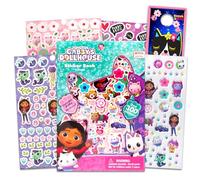 Gabby's Dollhouse Sticker Book for Girls - Bundle with 300+ Gabby's Dollhouse Puffy Craft Stickers, Stickers and More (Gabby's Dollhouse Party Supplies for Kids, Toddlers)