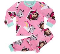 Gabby's Dollhouse Super Soft Fleece Long Sleeved Pyjama Set, Gabby, 5-6 Years: 116cm, Pink