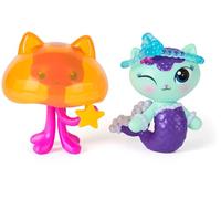 Gabby's Dollhouse: The Movie, MerCat and Kitty Jellyfish, Toy Figures with 2 Accessories, Kids Toys for Girls and Boys Ages 3 and Up