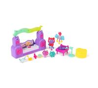 Gabby's Dollhouse: The Movie, Paw-Some Party Story Set with DJ Catnip, 2 Eraser Cat Toy Figures and Accessories, Kids Toys for Girls and Boys Ages 3 and Up