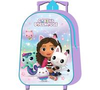 Gabbys Dollhouse Trolley Hand Luggage Bag Backpack for Holidays Travel