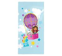 Gabby's Dollhouse Up Up The Air Cotton Towel In Bright Blue Bright Blue