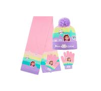 Gabby's Dollhouse Women's Hat Scarf & Gloves Set Gabby's Dollhouse Multicolor One Size