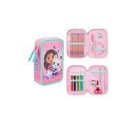 Gabby's Dollhouse Women's Pencil Case Double Zip in Pink Gabby's Dollhouse Pink