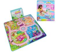 Gabby's doll's house, Gabby Cat Playmat, with 2 Figures, doll's house Accessories and Board Game with Dice, Kids Toys for Girls and Boys Ages 3 and Up