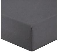 Gabel Bed Sheet, Percale, Anthracite, King