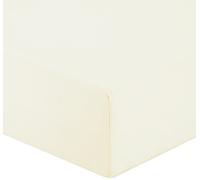 Gabel Bed Sheet, Percale, Beige, Queen Size