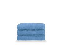 Gabel Guest Towels, Pure Cotton Hydrophilic Sponge, 40 x 60 cm, Bluette, Set of 3