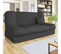 Gabi Graphite Sofa Bed With Storage Comfortable 3 Seater Couch With Sleeping Function Zeta305