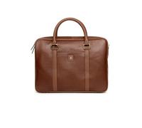 Gabicci AGABB06 Leather Joe Laptop Bag - Chestnut - One Size