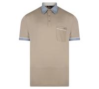 Gabicci Contrasting Collar & Cuff Patterned Jersey Polo Shirt
