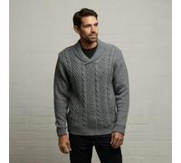 Gabicci G53M17 Mens Long Sleeve Chunky Knit Sweater Gabicci Classic - CLOUD - S