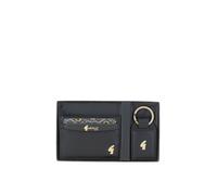 GABICCI Men's '303' Real Leather Card Holder & Key Ring Gift Set in Black Gabicci Black One Size