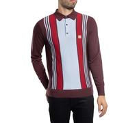 Gabicci Mens Searle Knitted Polo (UK, Alpha, XXL, Regular, Regular, Berry)