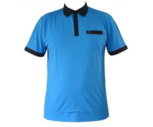 Gabicci - Plain Polo Shirt with Contrast Collar Sleeve Ends Collar and Breast Pocket top