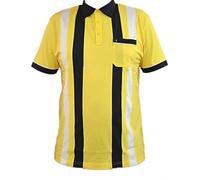 Gabicci - Polo Shirt with Contrast Collar Sleeve Ends and 4 Large Vertical Stripes