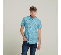 Gabicci V52GW05 Mens Lagoon Woven Print Shirt Gabicci Vintage - THAMES - 3XL