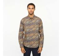 Gabicci V55GW11 Mens Oliver Long Sleeve Printed Woven Shirt Gabicci Vintage - NAVY - S
