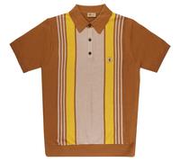 Gabicci Vintage 1973 Gabicci Searle Polo Shirt - Walnut - V52GM00-WAL